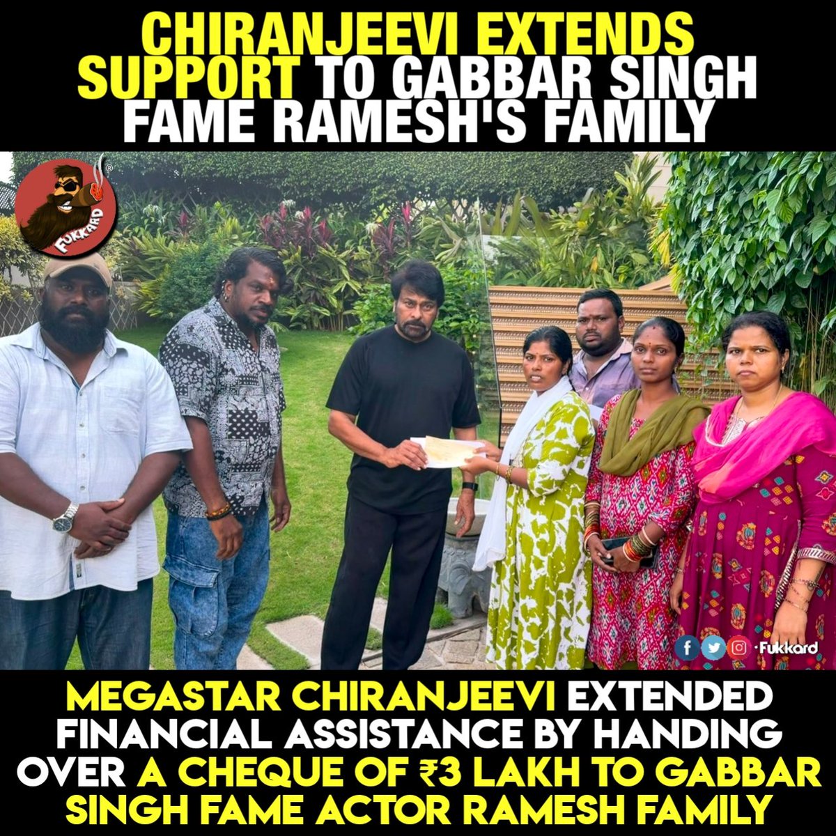 Fukkard's tweet photo. Boss #Chiranjeevi 🫡 https://t.co/YtCFMZGmjq