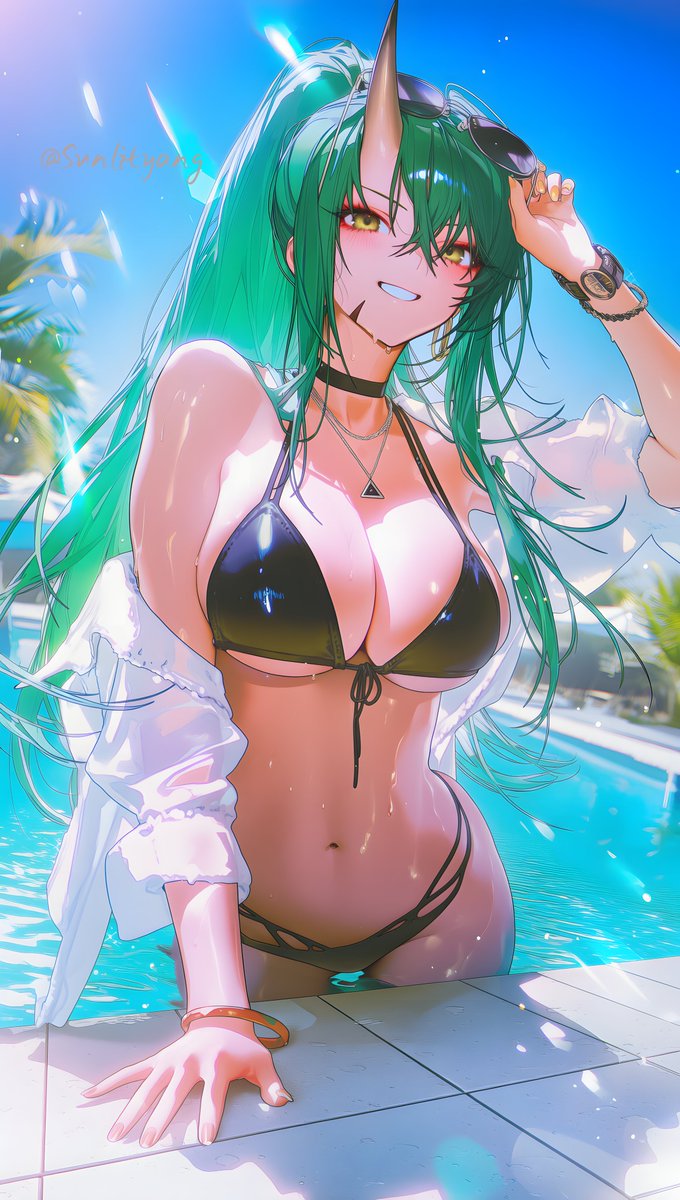 Sunlityangai's tweet photo. Hoshiguma · Poolside Summer Glow

SFW

#Hoshiguma #Arknights #明日方舟 #星熊 https://t.co/0mTJLb0K9X