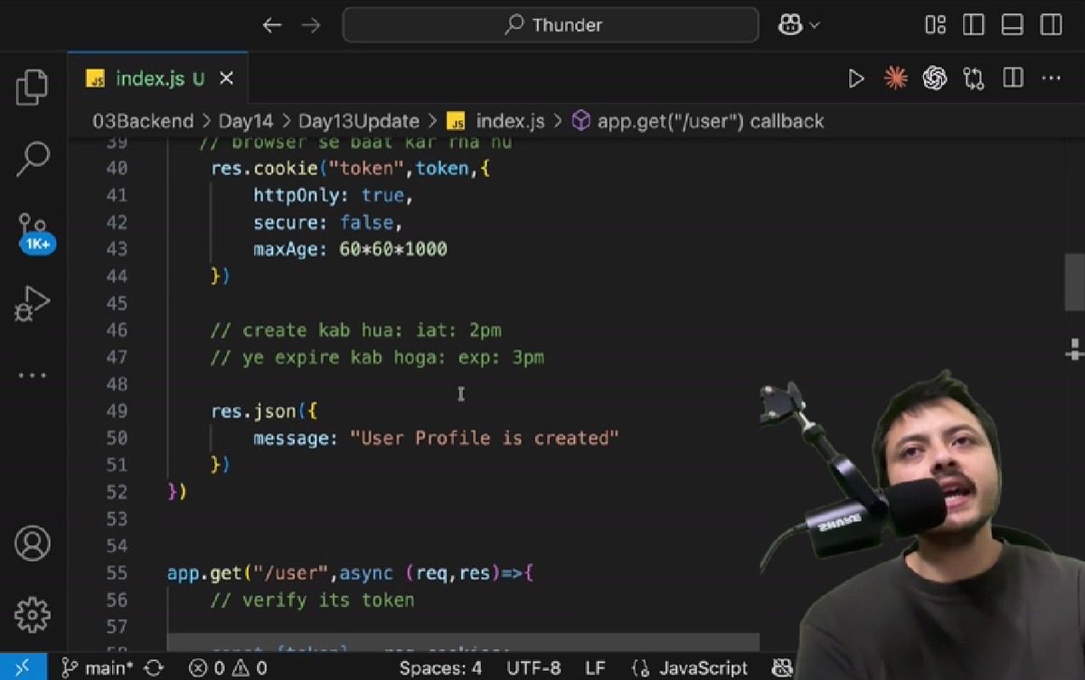 404not_PriTam's tweet photo. #Day33 of #Thunder⚡️

📚Lecture14: Password hashing✨

@rohit_negi9 @CoderArmy 
.
.
.
#100DaysOfCode #WebDevelopment #NodeJS #Database #Backend #Security #JavaScript #Coding #LearnInPublic https://t.co/tcyImkao3N