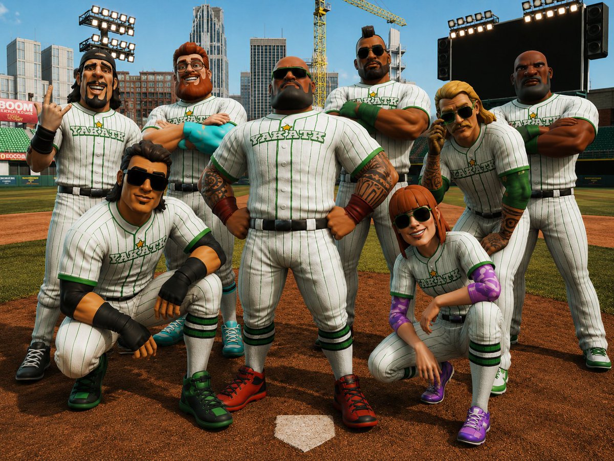 CG5NATCH's tweet photo. WILL THE YAK ATTACK GO BACK TO BACK? 
Ladies and Gentlemen, Your Current Champions are ready for the SEASON II of the #RPGBaseball 

Can the new additions and returning yaks keep the championship on their side of town? Will they win it again? or will the league crown a new team of champions?  Stay tune for SEASON TWO of the 5NATCHERS UNITED BASEBALL LEAGUE! 
#YakIntensifies #DraksAYak