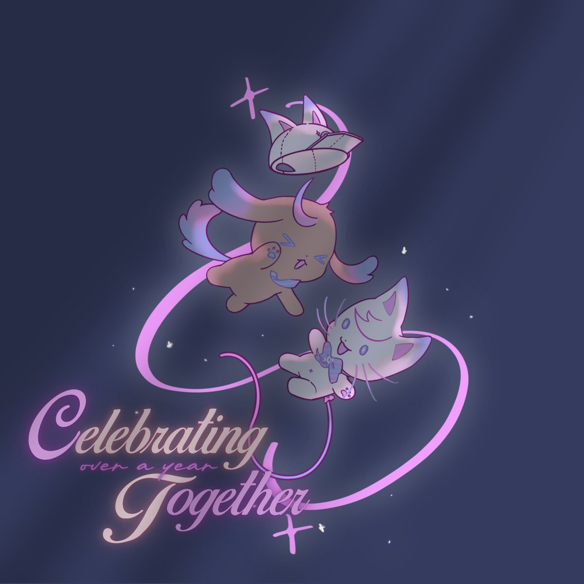 seibledayph's tweet photo. To a bond that glitters beyond the passing time and space. 

Here's to many more stories beneath one dazzling sky,  smiles shined by the same moonlight, wishes shared underneath the same stars. 🌙⭐ 

Happy 16 months to Seible, Seinyans &amp; Puppyble. 🐱🐶🐾🌌 https://t.co/06YNuoNKQT