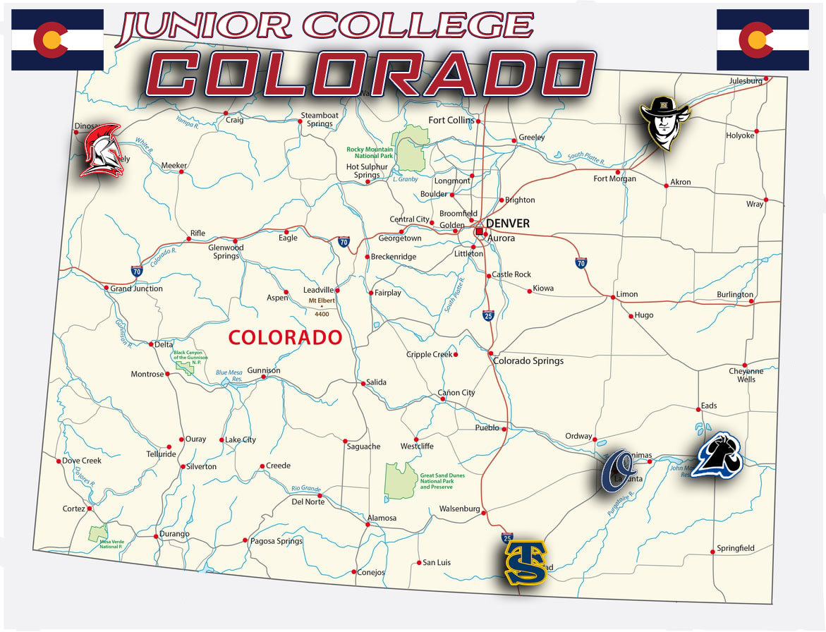 COBSBL's tweet photo. 5 Junior Colleges in CO and here is where all 5 are located &amp; a virtual tour of each in the replies below
@OteroBaseball 
@LamarCCBaseball 
@BsbNortheastern 
@tsjcbaseball 
@cncc_baseball https://t.co/pC1BgqI448