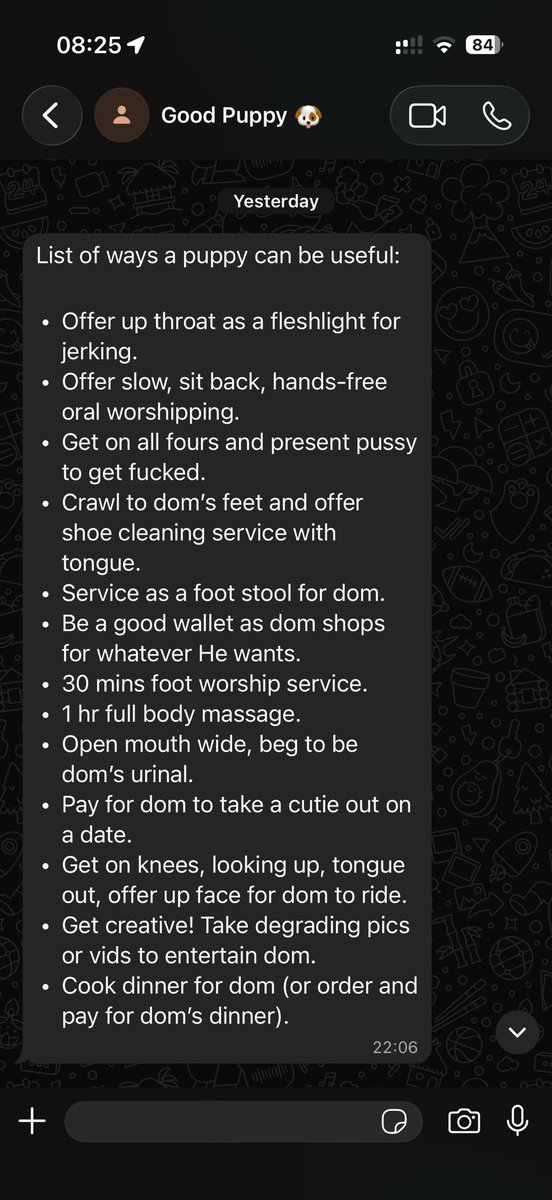 ChillDom360's tweet photo. Don’t you love my American puppy’s list on how to be a useful boy? 🐶
What tasks should this good boy complete for me today? 🥵 https://t.co/CNDkO4LGeA