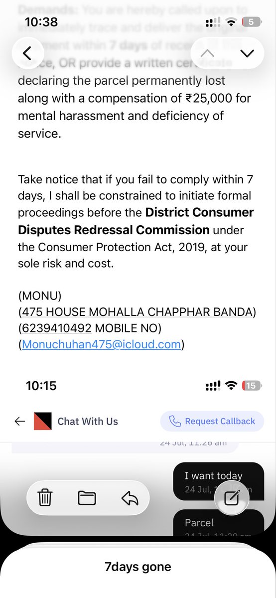 Monup3n0's tweet photo. @help_delhivery @ModinKhan1 Irresponsible staff no issue no response ur side I have recording vedio proof I am going to take my parcel in ur hub 5hours of waiting they guys just say ur parcel was misplaced and wrong packaging AWB#4156185709992 worst staff and worst service https://t.co/Bz3ab7f03M
