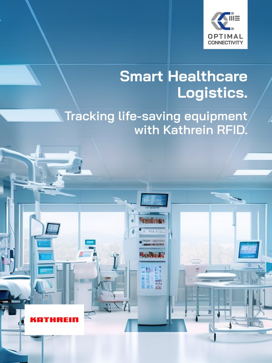 OC2MEofficial's tweet photo. In healthcare, seconds save lives. 🏥

Kathrein RFID solutions allow hospitals to track mobile X-ray machines, ventilators, and surgical kits in real-time, ensuring they are always exactly where they need to be.

#HealthcareTech #AssetTracking #OPTIMALCONNECTIVITY #OC2ME https://t.co/i3HA8B5oVO