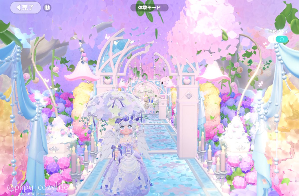 papu_cozylife's tweet photo. 🌸 Glass Aisle 🩵
ガラスのバージンロード🫧
#ハートピア建築 #ハートピア建築部
#PapuBuilds #heartopia https://t.co/tTlX9xdUp2