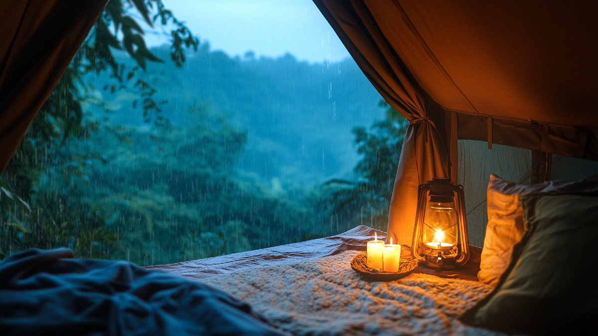 Valeri94359077's tweet photo. Just woke up to birds singing, fresh air, and a crackling fire by the tent—this is the calm we all need. https://t.co/njhhUIMoTR