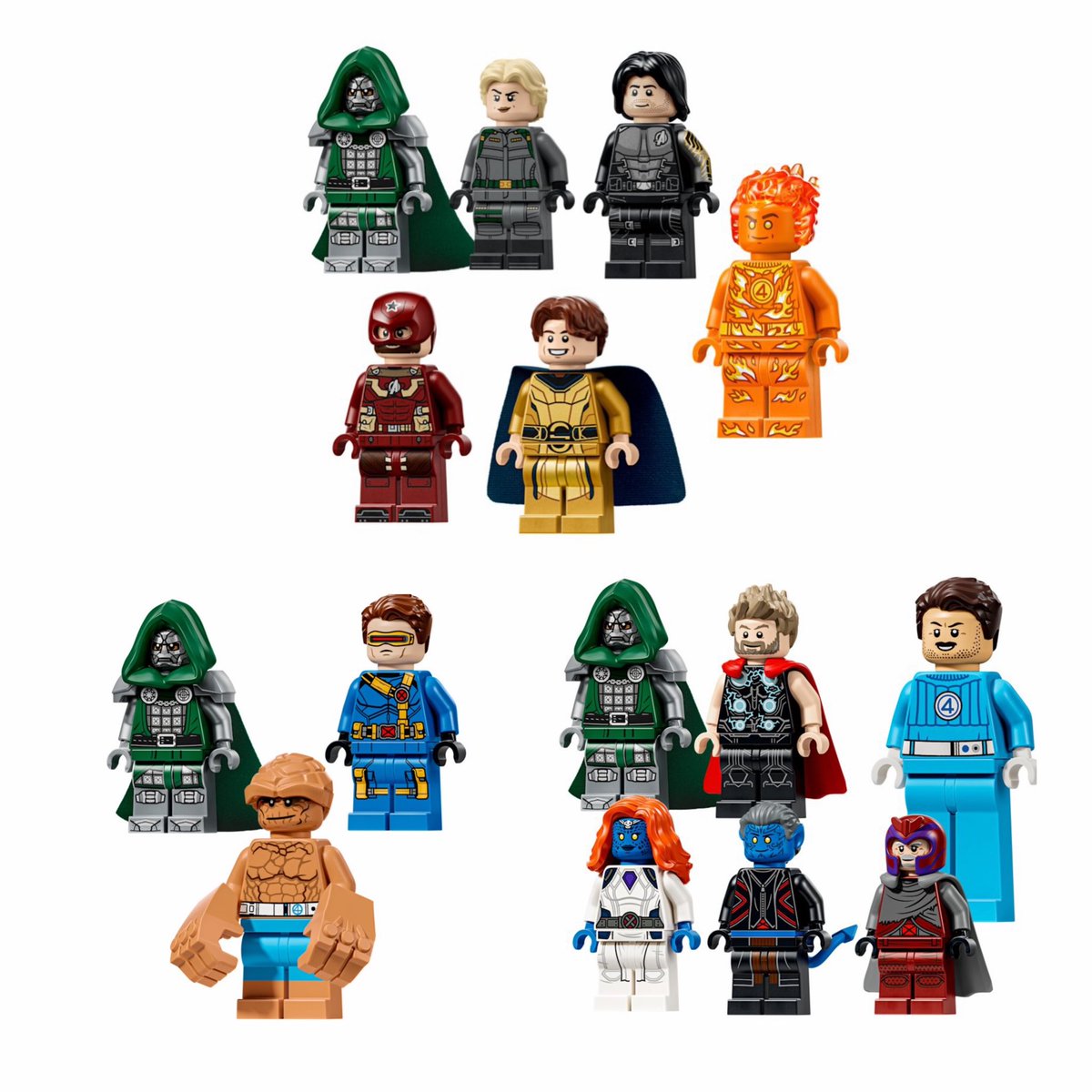 nao_legomarvel's tweet photo. アベンジャーズ／ドゥームズデイのミニフィグやばい🤣🤣🤣

ほぼ足にプリントある笑

アレクセイのヘルメットにもプリント‼️
ヒューマントーチはフレイムオンver‼️

やばい笑 https://t.co/lxfkLskklh