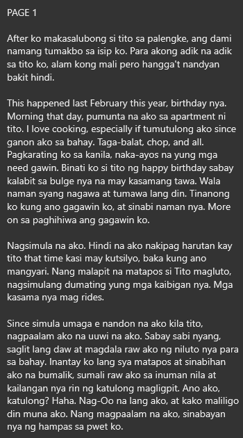 AlterOfan83223's tweet photo. Part 3: Bukod sa malaking tyan ay malaki din ang TT ng Tito nya kaya di na sya nakapagpigil    

Pages 1-4  
Sender: Pamangkin sa Double Deck   

#ConfessionOfanAlter803 #Incest https://t.co/u5XWtWPphV