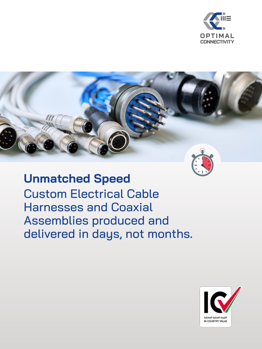 OC2MEofficial's tweet photo. We built our local industrial facility in Dubai. Since 2016, operating under an official UAE industrial license, OPTIMAL CONNECTIVITY has committed to true localized manufacturing.

#MadeInUAE  #MakeInUAE #ConnectivitySolutions #LocalManufacturing
#OPTIMALCONNECTIVITY #OC2ME https://t.co/xGkesiEz6l
