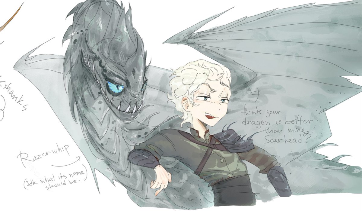 Koi_nemotta's tweet photo. I couldn't resist and decided to draw some more dragons, which I think would suit other HP characters 😋😋😋 (yes, Dumbledore wears fancy clothes even in this au, you can't change him)
#harrypotter #httyd #albusdumbledore #dracomalfoy #hermionegranger https://t.co/7RSIDVZ9BP