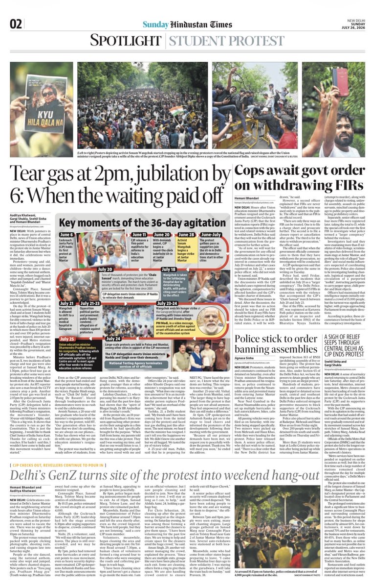 sauryasengupta's tweet photo. Class dismissed. Hindustan Times documents the momentous moments when the Centre fell prey to viral fever. https://t.co/eYKUeX32N2