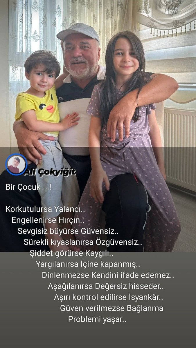 AliOKYT2's tweet photo. "Dünyada İnsanın En Önemli İşi, 
   Yüzünü Ağartacak 
      Çocuklar Yetiştirmektir..!" https://t.co/BDh6sgrJsK