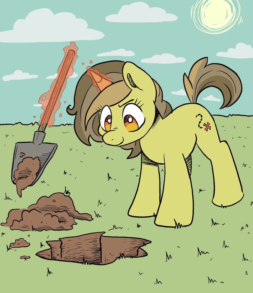butter_mutter's tweet photo. diggy diggy hole
#mlp #mlpoc #unicorn https://t.co/s2GSt4D25i