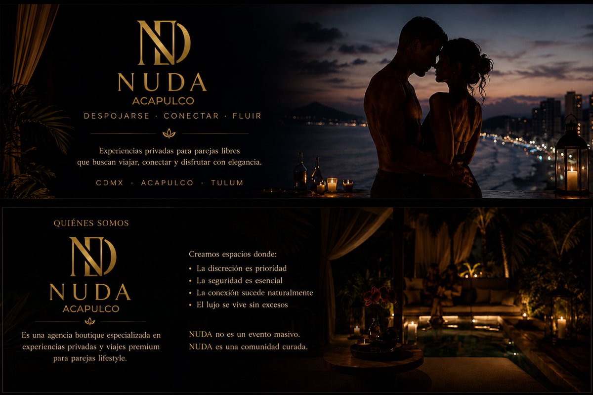 NUDAExperiences's tweet photo. No vendemos viajes. Creamos experiencias.
Villas privadas, hospitality premium y escapadas diseñadas para parejas que valoran la exclusividad, la discreción y el confort.🔥

 NUDA | Luxury Lifestyle Travel Experiences. https://t.co/DaeWsJrUEO