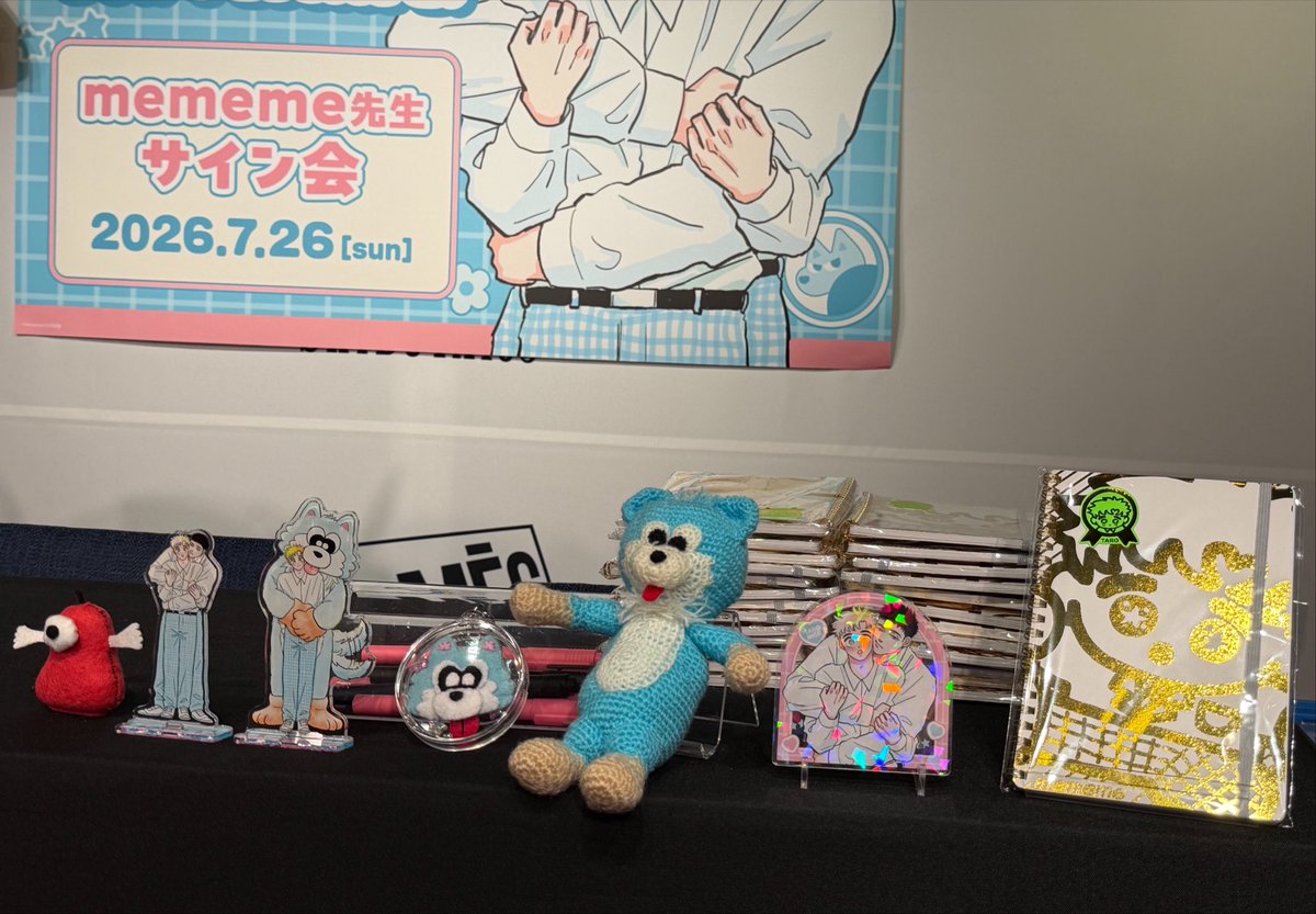 miffa_nuna's tweet photo. 人生初のサイン会行ってきました！それがmememe先生でほんと嬉しい〜すごい倍率だったとのこと！運使い切ったよね〜これ以降何も当たらないもの😂先生とっても気さくな方で、この手がたろくんたちを生み出してると思ったら尊いしかなかった🫶複製原画のコメントもたくさんあって眼福でした
#たろ逃げ https://t.co/weFtrcTM8j