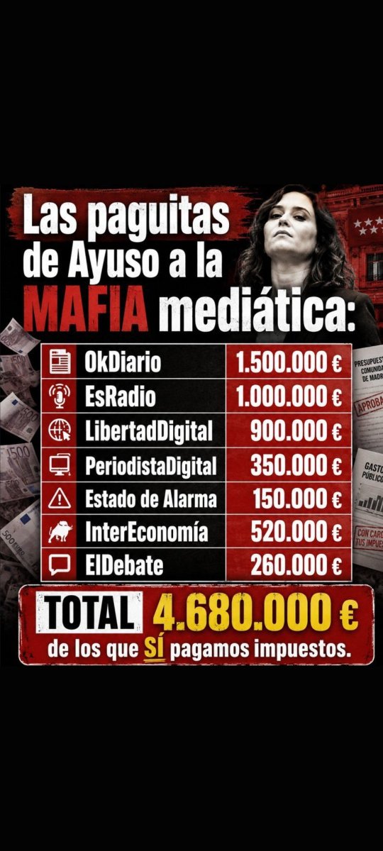 galianoPer61936's tweet photo. @JulianMaciasT Està basura digital la financia Ayuso https://t.co/7Cs34siZ2X