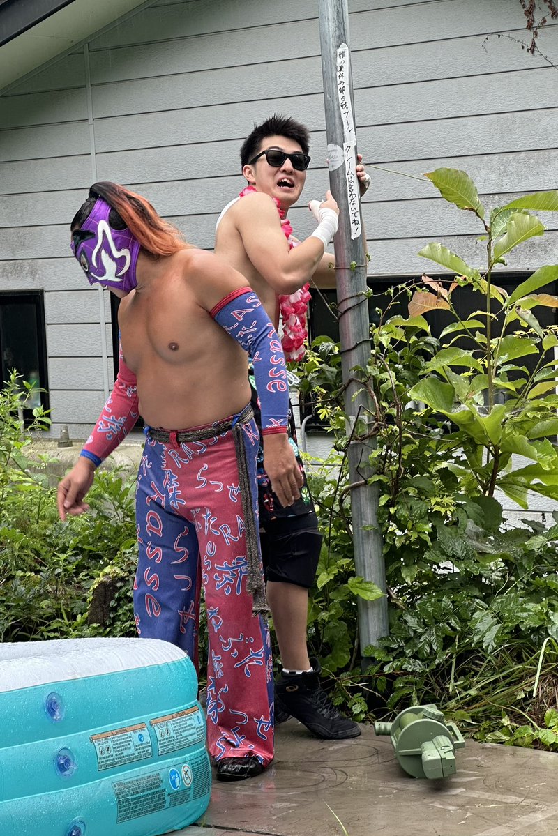 jabd3s's tweet photo. ちょけてましたね
#維の夏休み #みちのくプロレス https://t.co/6hETbfGqr9