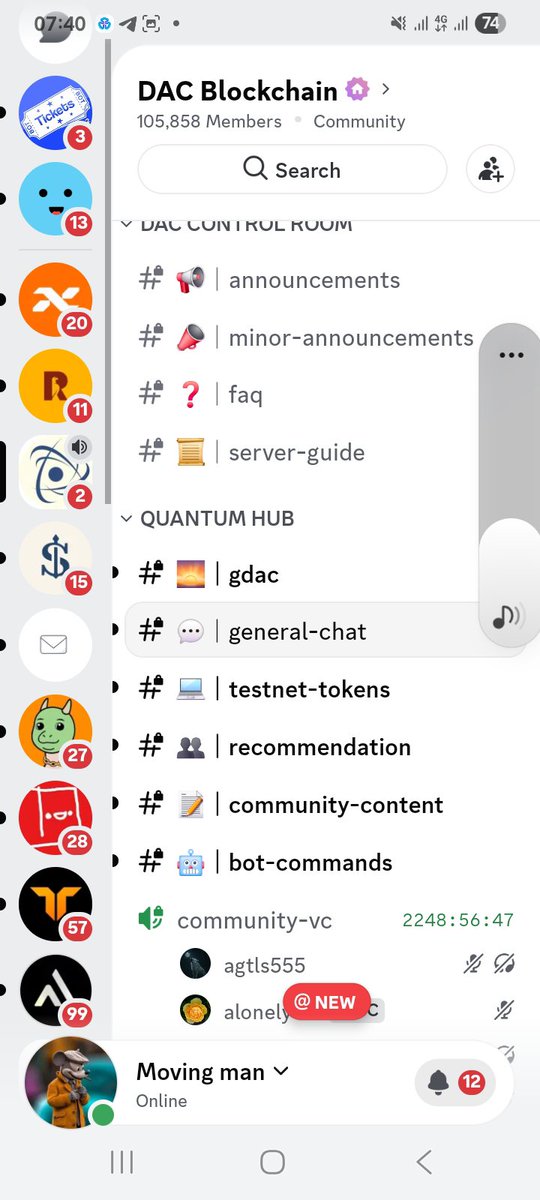 AC_NWAEZE's tweet photo. Many people farming @dac_chain are only focusing on stacking QE points , thats ok but I think that's not enough 

I'm while u earn daily QE also engage on Discord , earn roles , u can easily earn the commando role by earning 500XP &amp; Seal role by constant contribution on discord https://t.co/FuQvKazjaO