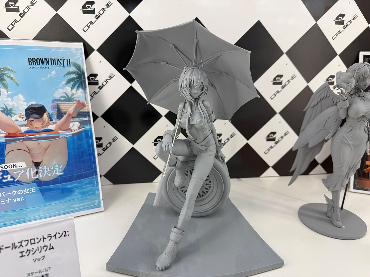 hobbywatch_jp's tweet photo. calboneから「戦艦少女R」「ドルフロ2」「カオゼロ」のフィギュア原型が展示！【#ワンフェス】　パネル展示で「ブラダス2」や「カオゼロ」のフィギュア化も発表 https://t.co/niQOZfKghS https://t.co/L1NkRoc6ku