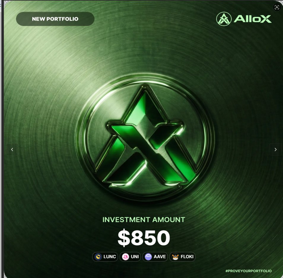 stevens12240's tweet photo. Just proved my portfolio on @alloxdotai 🚀

#ProveYourPortfolio #AlloX https://t.co/ZMwvD7GpG1