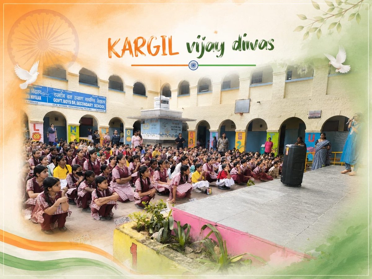 smilengo23's tweet photo. 🇮🇳 Kargil Vijay Diwas 🇮🇳
On this day, we pay tribute to the brave soldiers who laid down their lives to protect our motherland's honour during the Kargil War. Their courage, sacrifice, and unwavering patriotism will forever inspire every Indian.
Jai Hind🇮🇳
@MBPBMSKV 
#bharat https://t.co/xe90cLWXVa