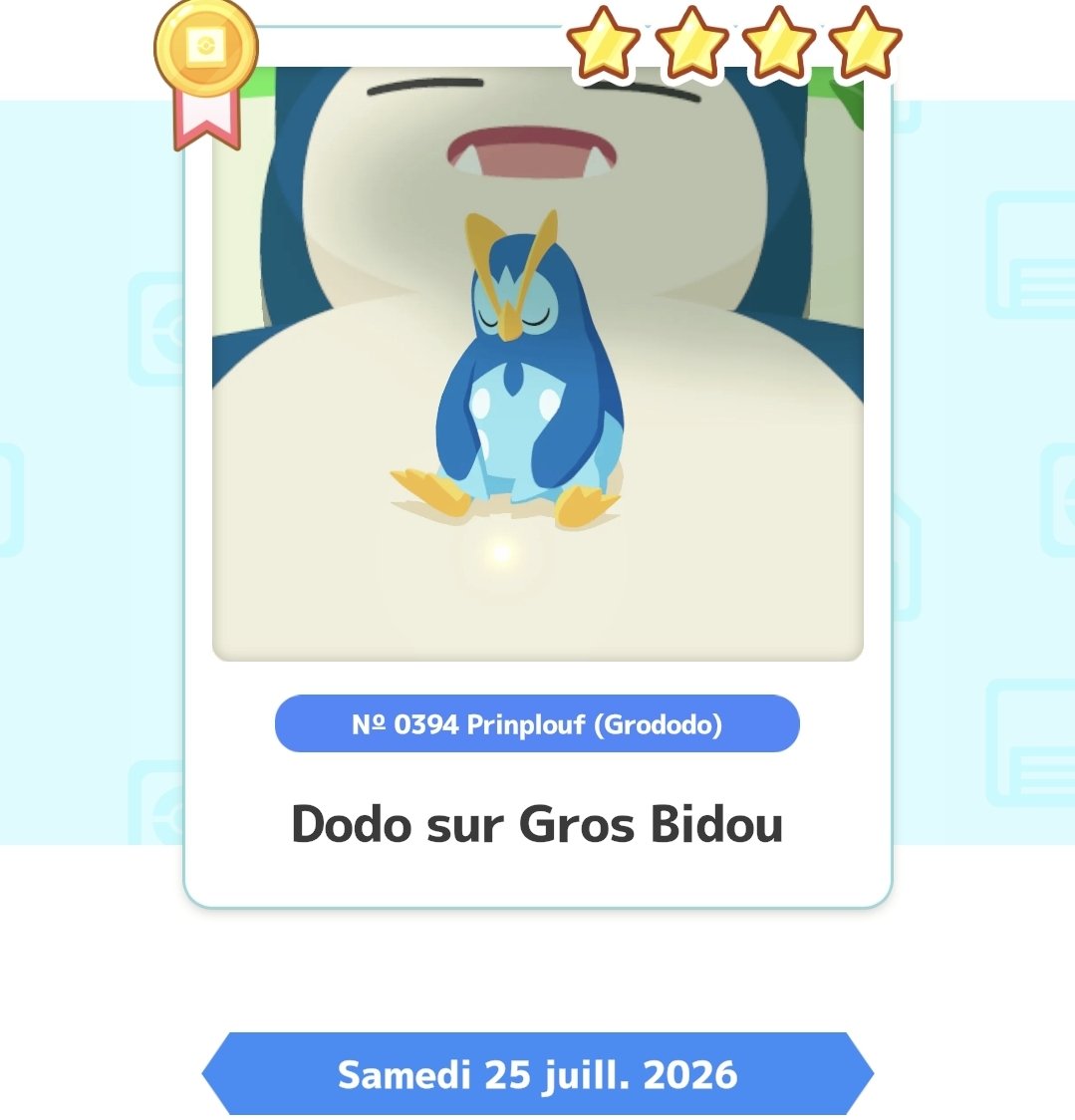 Omegagohost's tweet photo. Prinplouf est confortablement installé. #PokemonSleep3rd https://t.co/ev85tYLwWi