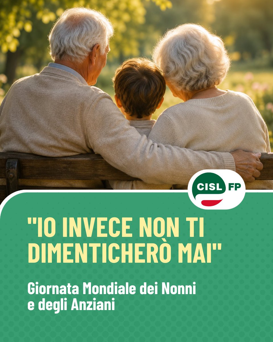 cislfp's tweet photo. In occasione della VI Giornata Mondiale dei Nonni e degli Anziani, rendiamo omaggio a chi rappresenta ogni giorno un punto di riferimento per le famiglie e per l'intera comunità.

#CislFP #GiornataMondialeDeiNonniEDegliAnziani https://t.co/xi4nrj1Wsk
