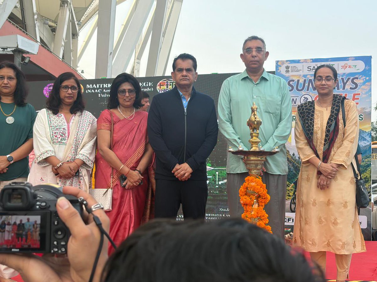 amitabhk87's tweet photo. On #KargilVijayDiwas it was an honour for me to launch the Diamond Jubilee celebrations of Maitreyi College - an institution  where my mother had served for 18 long years as Principal. 

Sixty years is a meaningful span in the life of any institution. It is long enough to build a legacy, to shape generations, and to leave a mark on the society it serves. Maitreyi College has done all three. 

Named after the great Vedic philosopher Maitreyi, whose life continues to symbolise wisdom, inquiry, courage, and the dignity of independent thought. The college has worked to educate young women, to build confidence, and to prepare students not only for careers, but for leadership in public life, in research, in enterprise, and in the many spaces where India is being shaped every day.

My compliments to the Principal, Staff and students of this unique institution.