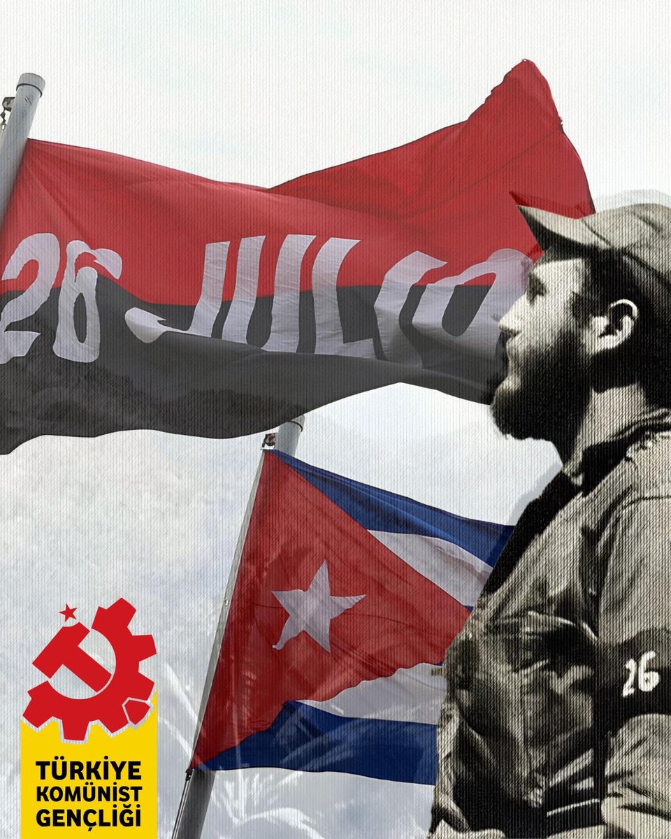 TKGSosyal's tweet photo. 1953 yılında bugün, Fidel ve yoldaşları, daha sonraları Batista diktatörlüğüne karşı devrimin işaret fişeğine dönüşecek Moncada Kışlası Baskını’nı düzenledi.

1959'da devrimi gerçekleştirecek hareket, adını bu büyük baskından aldı.

O günden bugüne, Moncada Baskını devrime cesaret vermeye, Kübalı devrimciler ise 73 yıldır Moncada'nın izinde yürümeye devam ediyor.