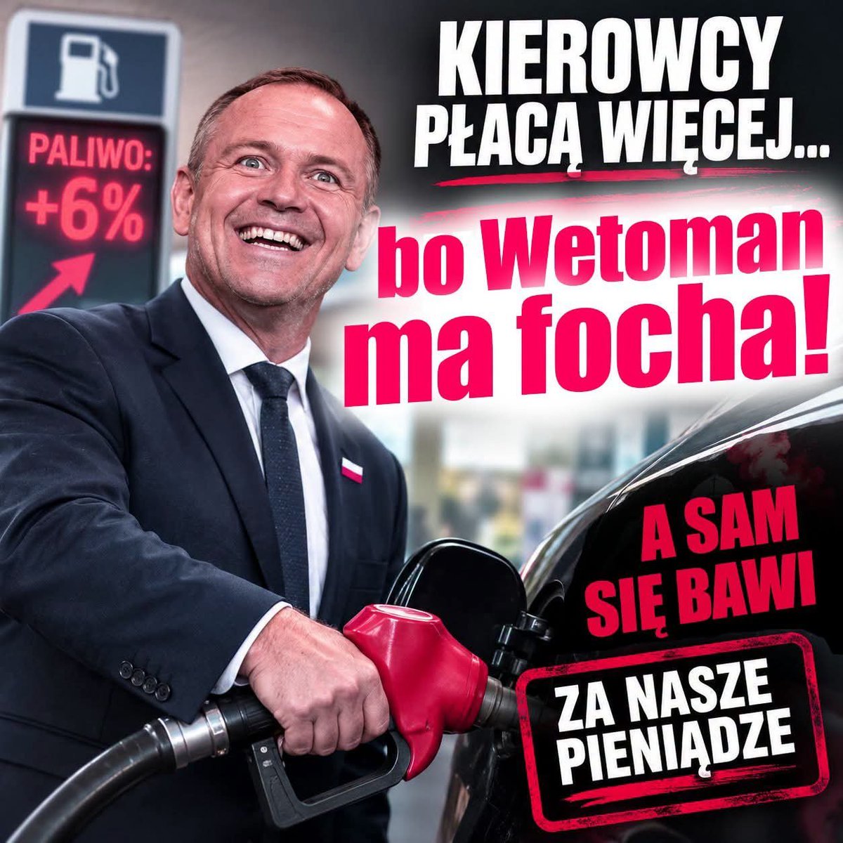 Dorota43190862's tweet photo. Weto dla Zondacrypto, weto dla koncernów paliwowych, weto dla tańszego prądu. On żyje na nasz koszt, a my płacimy więcej i jeszcze go utrzymujemy😡 https://t.co/KVz2u92I9S