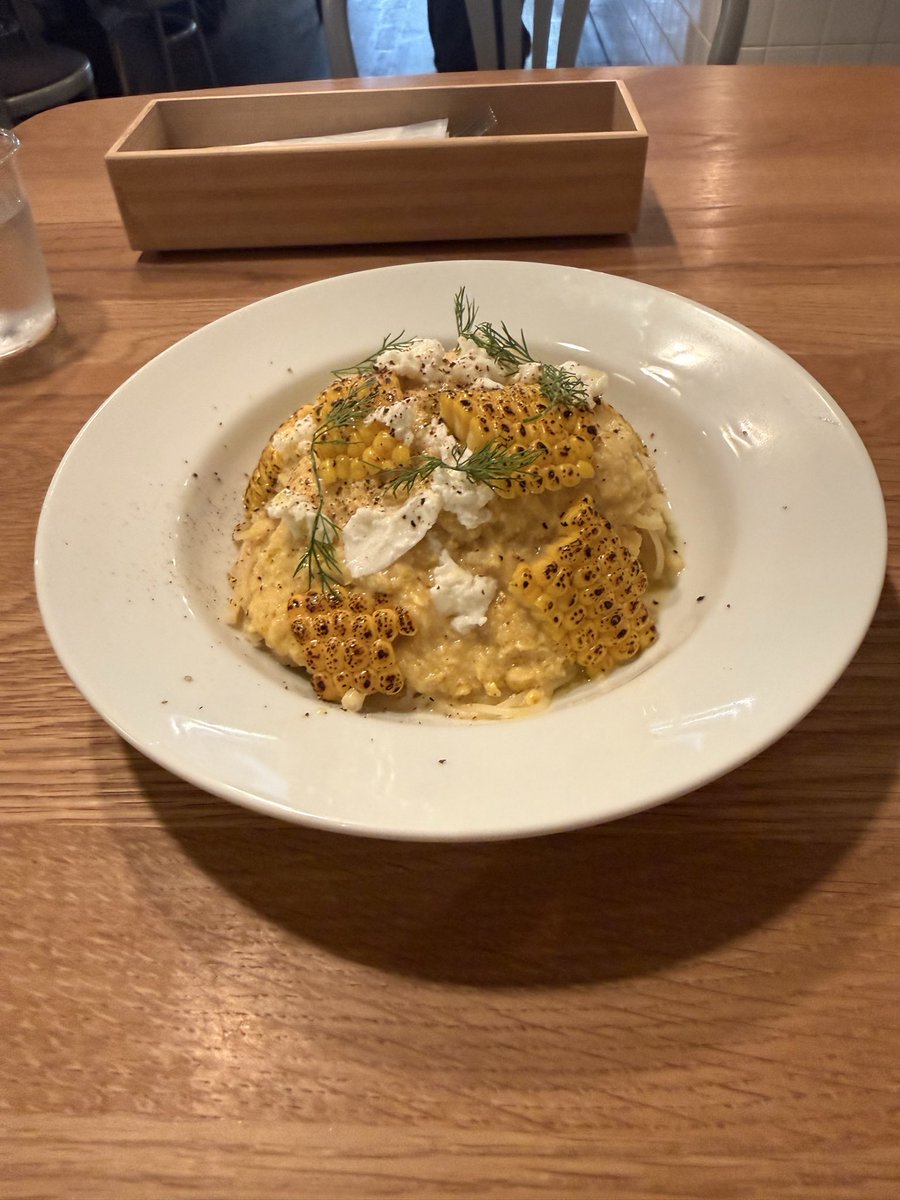 mmmmmticket's tweet photo. 無性にとうもろこしが食べたくなり、まず冷製パスタを食べにきました
次も決めてある https://t.co/mT1zS3vTyX