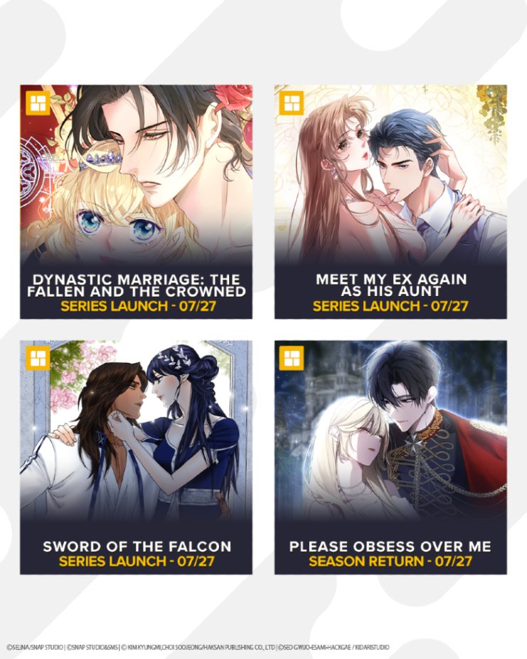 tapas_app's tweet photo. Finish July strong with these epic new releases💛👇

Starting with:
🙌Transmigrated as an Omega Who Snags His Alpha
🙌A Bona fide Killer
🙌The Villainess Empress's Attendant https://t.co/8IYRZE2nRA