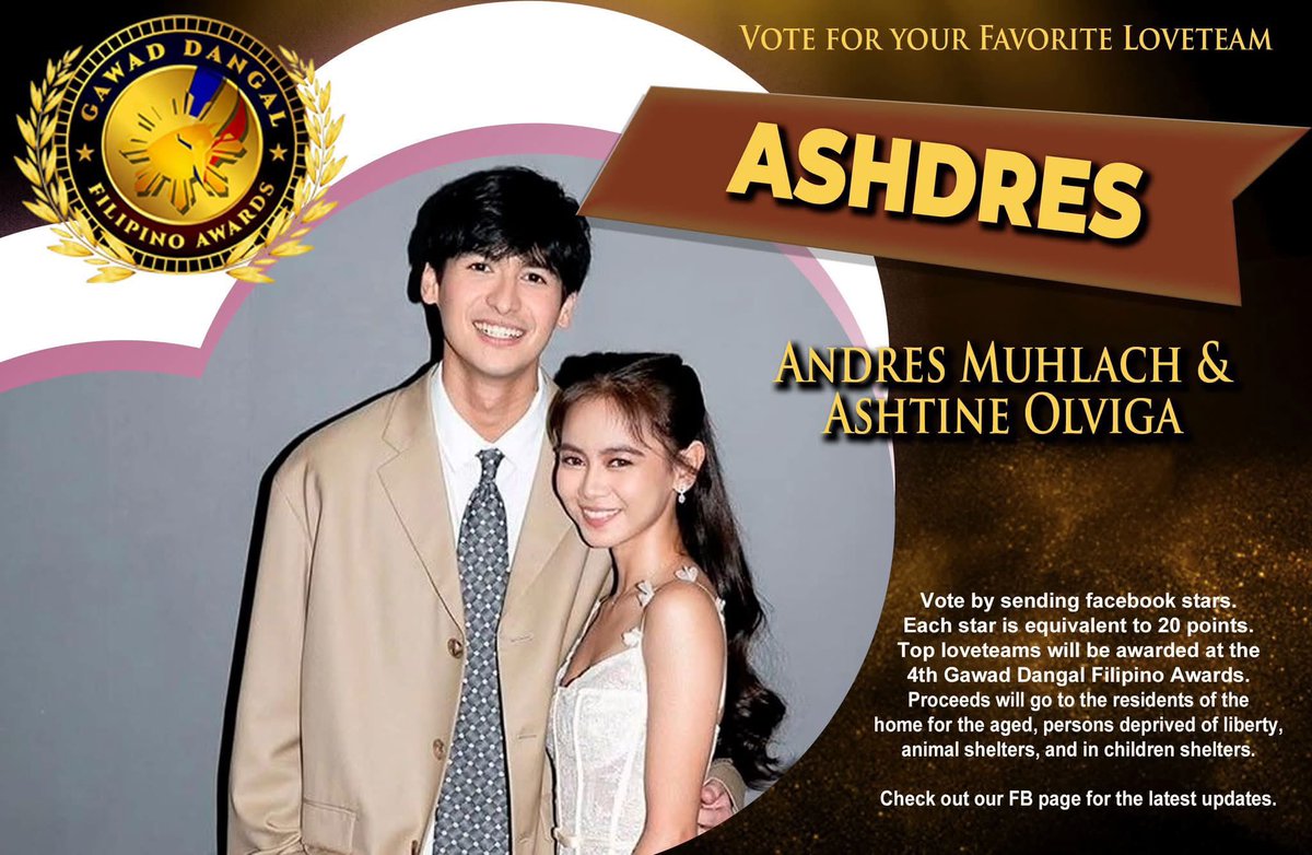 bevz_747's tweet photo. Please vote for Ashtine, Andres and AshDres

#ashdres | #ashtineolviga | #andresmuhlach 

Ashtine https://t.co/v3puMCSLE8

Andres https://t.co/8CSlBR8OuZ

Ashdres https://t.co/B4MFTiAcYR? https://t.co/URUxtWEeRx