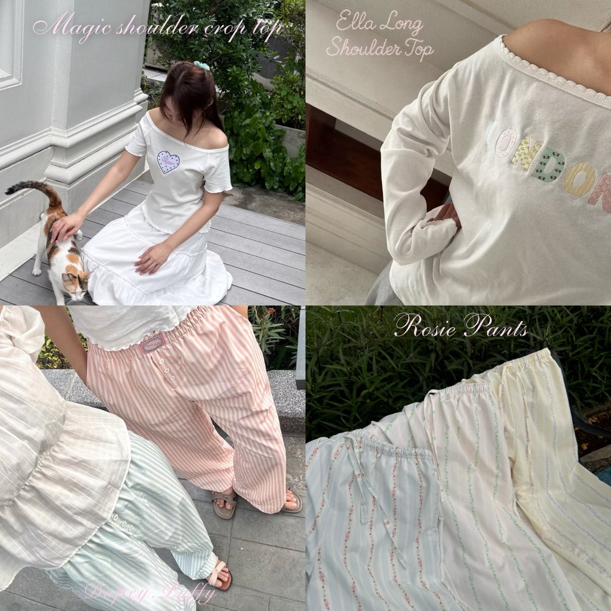 kikipaloa's tweet photo. 💌 ขอแนะนำร้าน Dopey.puffy เสื้อปาดไหล่,baby tee กางเกงขายาวคือสวย ผ้าใส่สบายมากๆ ผ้าcotton ราคา ไม่เกิน 300 บาท https://t.co/DY9xyPI002