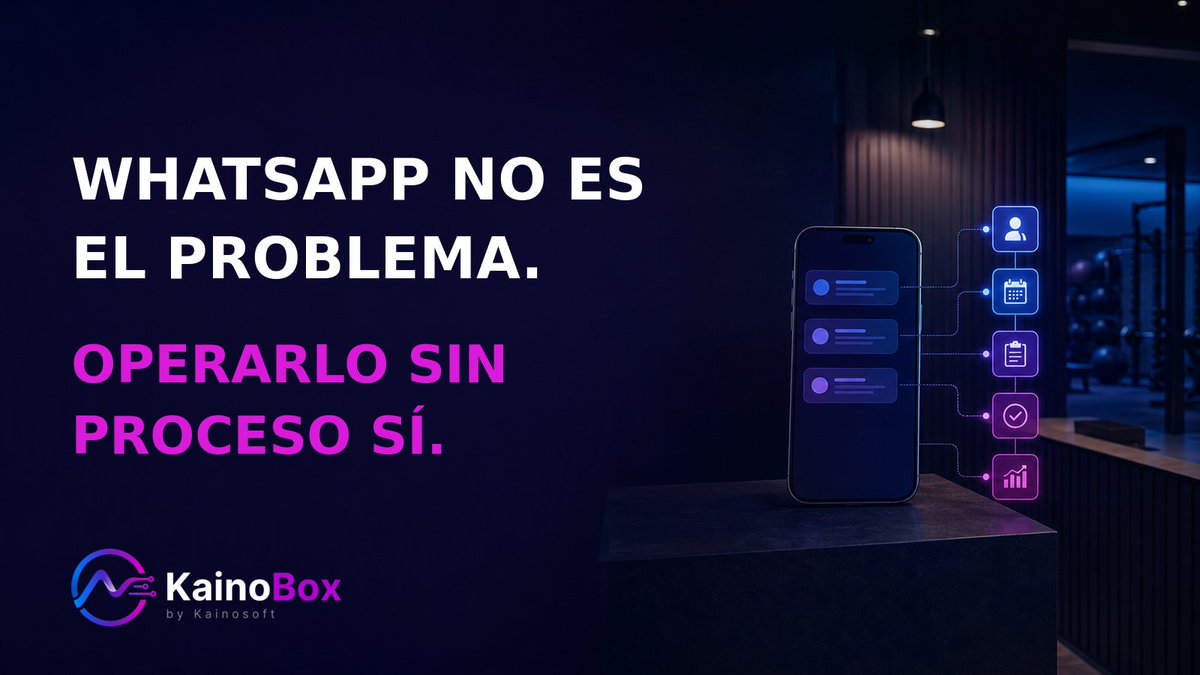 Kainosoft_'s tweet photo. WhatsApp no es el problema.
Operarlo sin proceso sí.

Conversaciones, prospectos y seguimientos conectados con tu operación.

https://t.co/mq6UpbMtC1

#KainoBox #WhatsAppBusiness https://t.co/KQPED3AiR7