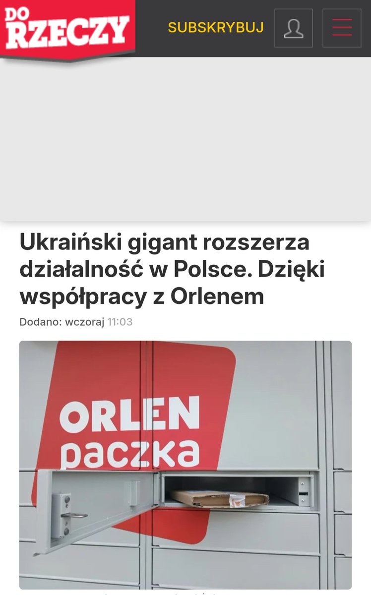 WojciechTulaza's tweet photo. 🚨 Orlen Tuska wybrał Ukrainę zamiast InPost‼️

Politycy zarządzający Orlenem
weszli we współpracę z ukraińskim 🇺🇦
gigantem paczkowym
Nova Post.

Orlen ma służyć Polkom i Polakom 
To polska spółka,
więc korzyści naftowego olbrzyma
powinni odczuwać Polacy 🇵🇱

Stop sabotażom❗️ https://t.co/lOIWBXDDQI