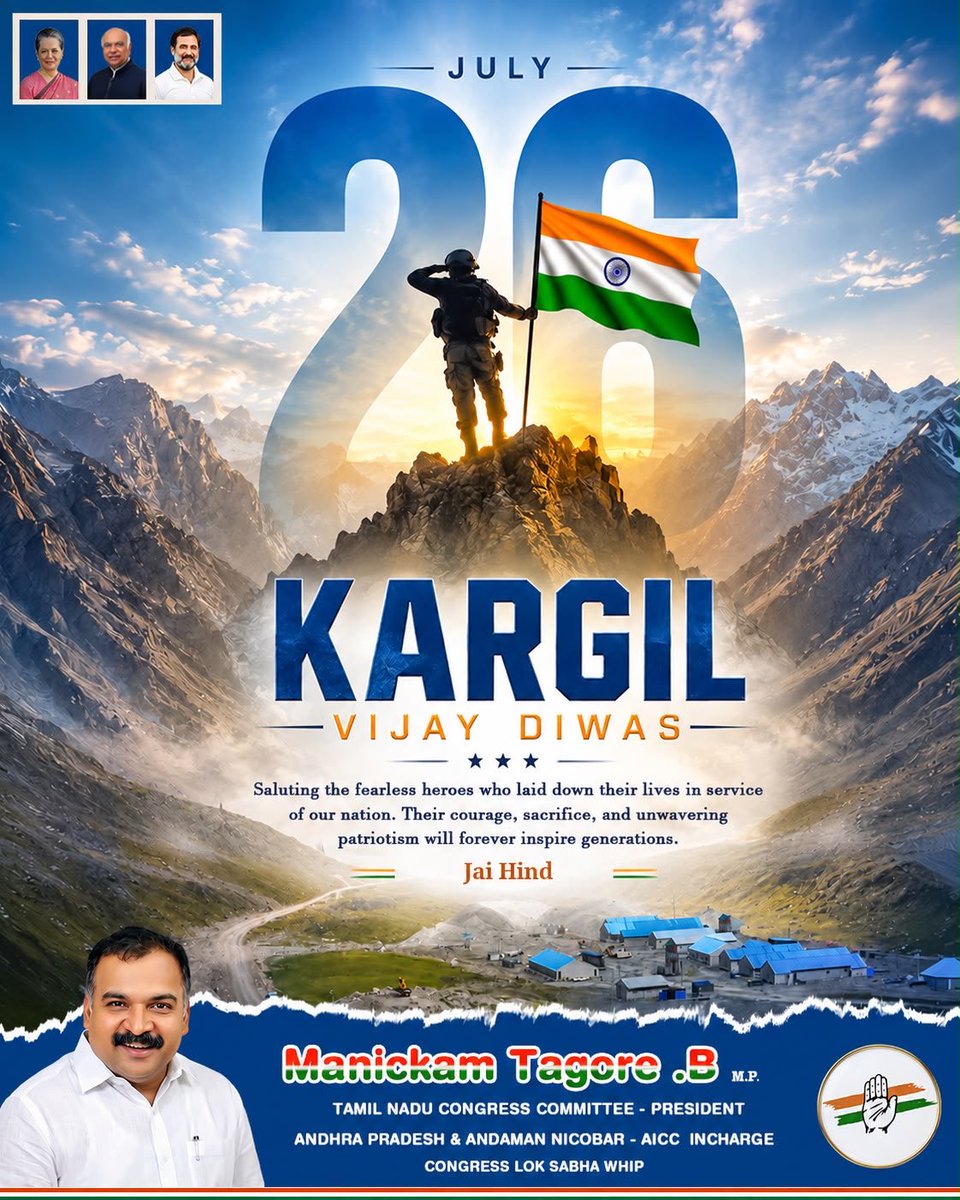 manickamtagore's tweet photo. #KargilVijayDiwas https://t.co/3lBDV78t7c