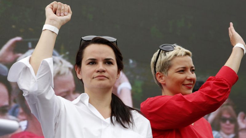 Tsihanouskaya's tweet photo. In 2020, thousands of Belarusians gathered at our campaign rallies with hope, courage, and the belief that change was possible. 

Together, we built a movement that transformed our country.

Six years later, that spirit is still alive.

We will not stop until Belarus is free. https://t.co/Gbe7td7lDP