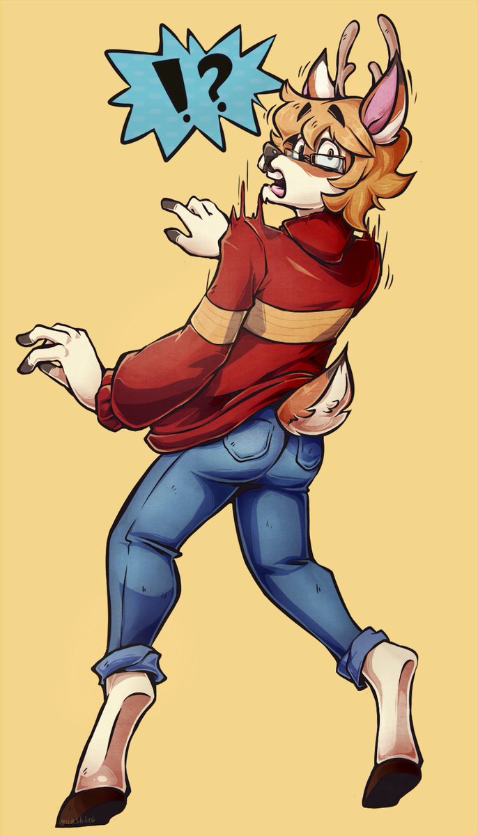 Yuashlie6's tweet photo. Syneas the Deer Boy -comm
Old art Commission for @hummustion featuring their deer boy OC, Syneas! Had a lot of fun working on this one; capturing that startled, caught-off-guard reaction was super fun to draw. Boo!
#Commission #ArtCommission #FurryArt #DeerOC #DigitalArt https://t.co/rXObJ88Gbh