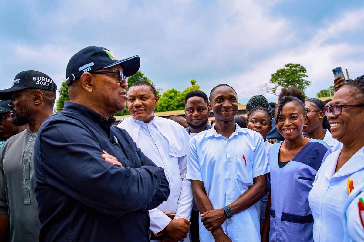 EstherUmoh10's tweet photo. Peter Obi donated 10 million naira to the Catholic maternity hospital, in ogoja https://t.co/lulG7fg9XN