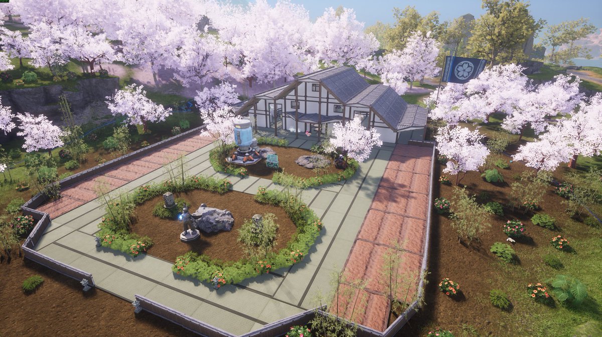 OtakuLyfeVT's tweet photo. Added some decor to my Ranch/Farm and Oil Rig base🌸 built it down the hill from the other base. Plenty more to add though #palworld https://t.co/aH225BI8XW