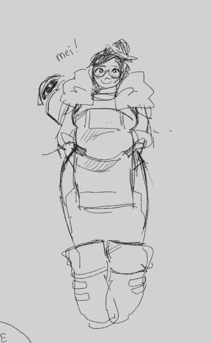 poopypansear's tweet photo. doodle #mei #overwatch https://t.co/a48dL1rTCz