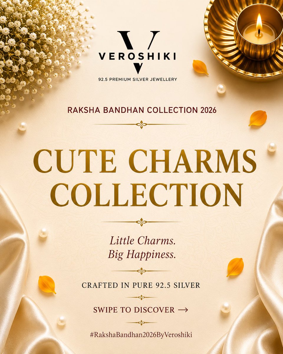 VeroshikiSilver's tweet photo. 🐼🌈✨ Cute charms, timeless bonds. Crafted in pure 92.5 silver.

#RakshaBandhan #925Silver #WholesaleJewellery #Veroshiki #SilverRakhi https://t.co/TZFi0Faajt