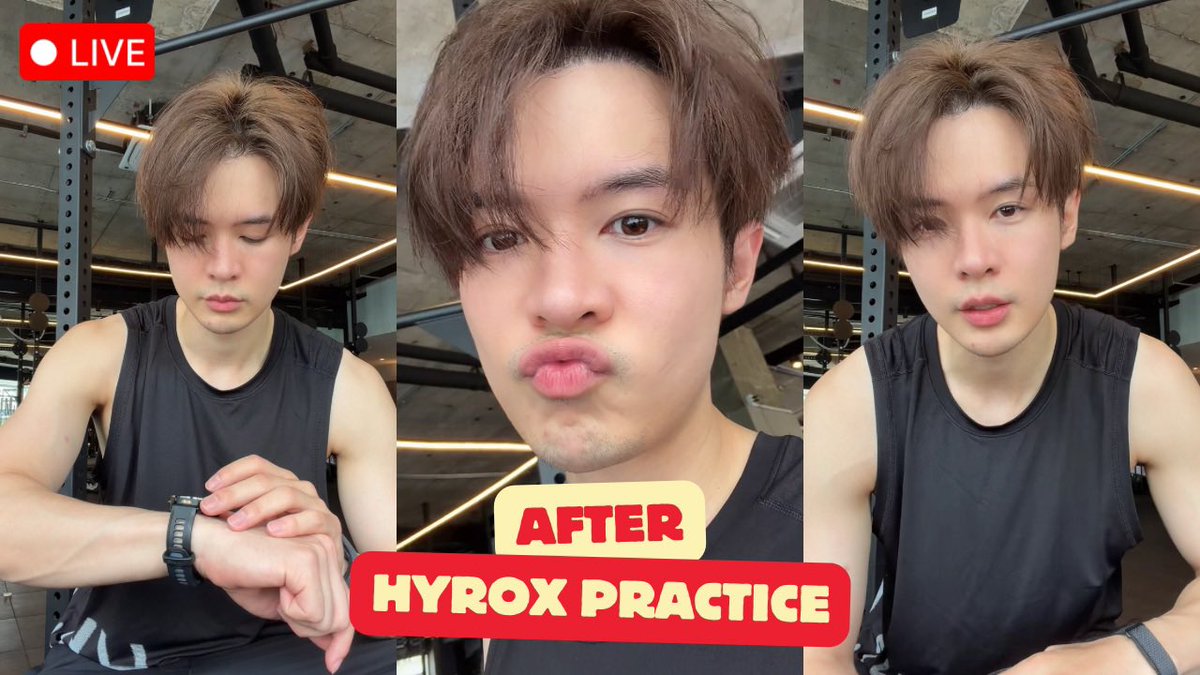 BillyRecording's tweet photo. [🔴Tiktok Live]

[26.07.2026] Billy Patchanon Live | After Hyrox practice 

⛓️‍💥 https://t.co/HCMtnGfHSW

#bbil1ypn #star1ight
@bbil1ypn https://t.co/VpESI7OE2g