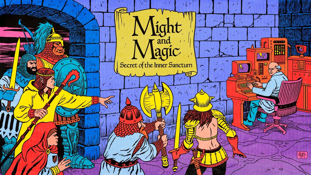 AlexeyGorboot's tweet photo. Might and Magic. Secret of the inner sanctum. 

Illustration for the Virtual Kult Library new video dedicated to the Great Game. https://t.co/3d7UNi1LwP