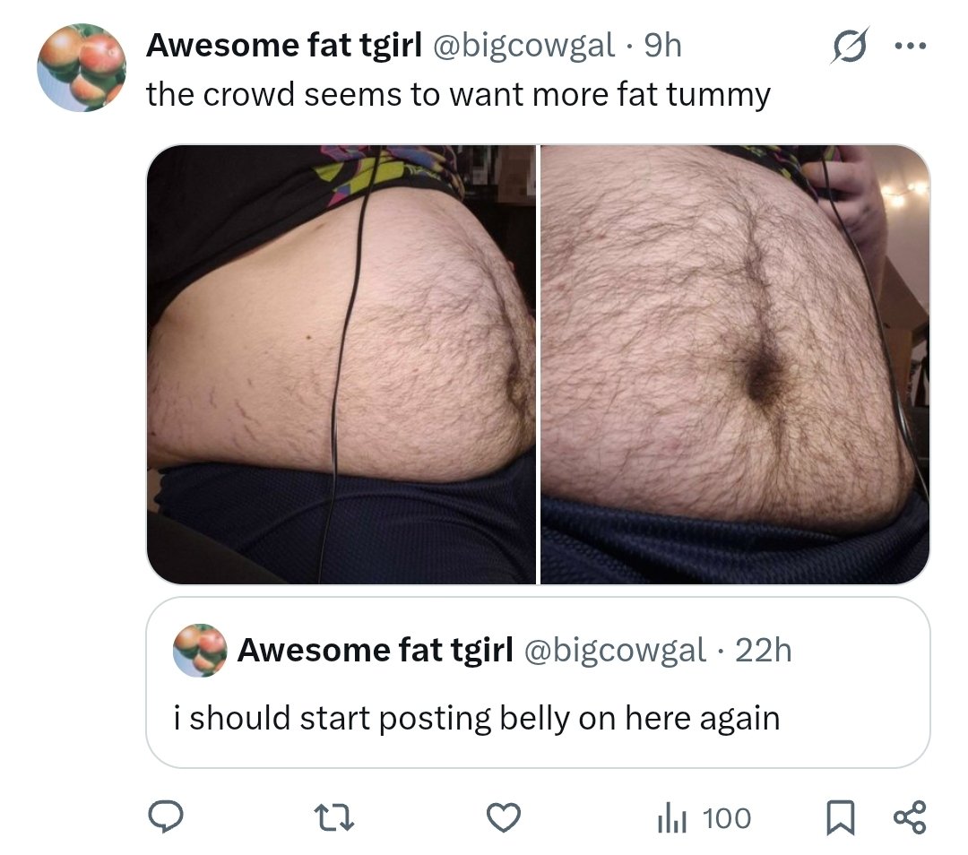 bigcowgal's tweet photo. 27 likes when i say ill post belly and 0 likes on the post w actual belly. I feel petty but ok sure Twitter dot com. Chud life for me,,,, https://t.co/k6LgJIhpEg