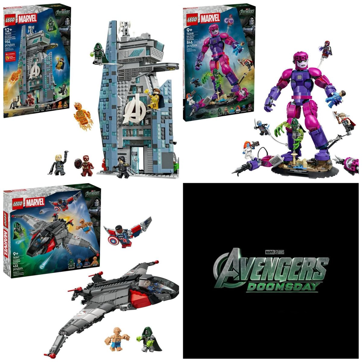 ✓映画『アベンジャーズ：ドゥームズデイ』のLEGOセットの初の公式画像