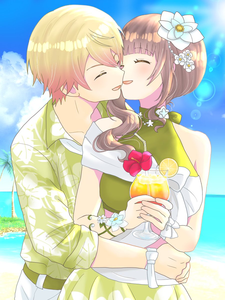 showtime_start's tweet photo. リゾートビーチ🌴🌺

#司ほな https://t.co/Zobs81ald3