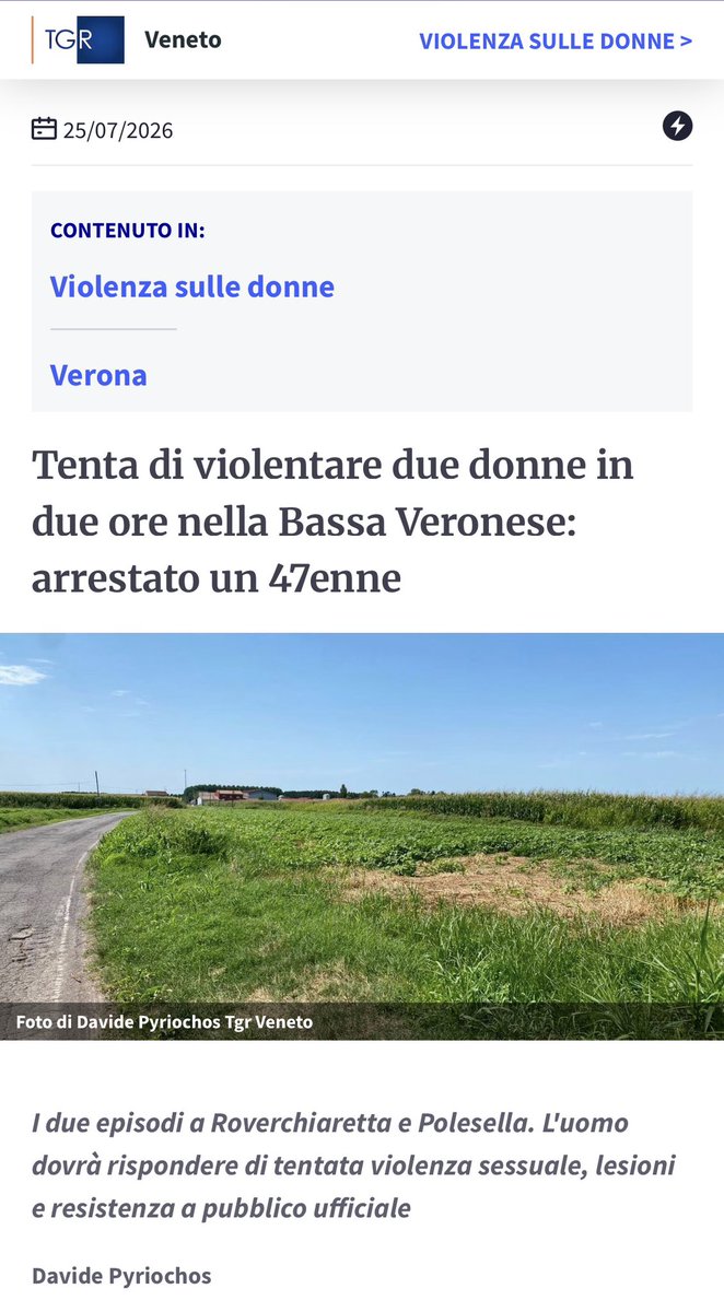 fratotolo2's tweet photo. Come ho sottolineato più volte, l’Italia sta rivivendo le Marocchinate.

Il 47enne, che ha tentato di violentare due donne scelte a caso, è un marocchino. https://t.co/KVMETLWORd